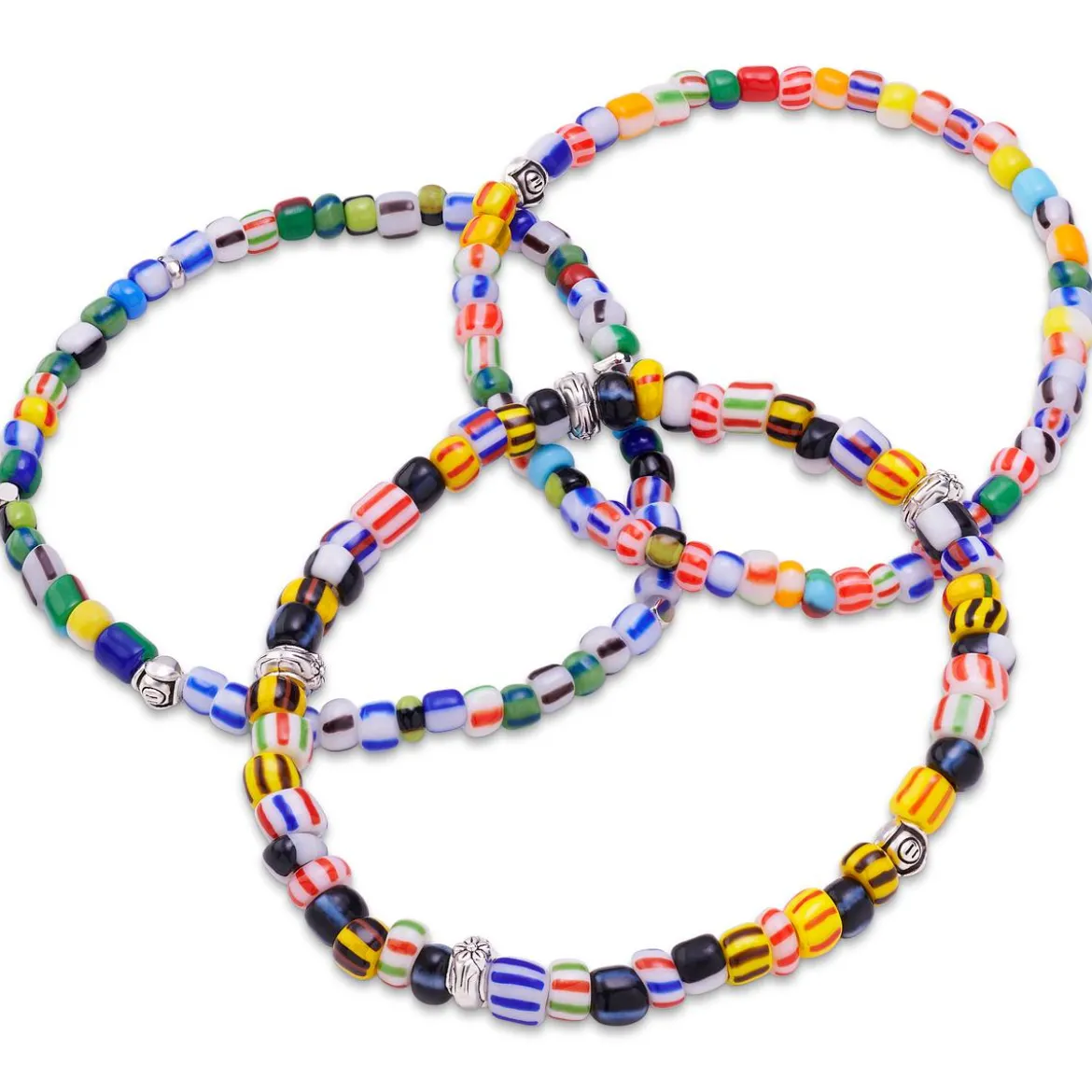 Amalfi | Trio Colorway zestaw 3 bransoletek ze szklanych koralików