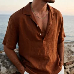 Amalfi | Zielony wielokolorowy naszyjnik ze szklanych koralików
