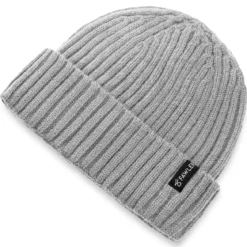 Arctic | Jasnoszara czapka beanie z mieszanki wełny i dzianiny prążkowanej