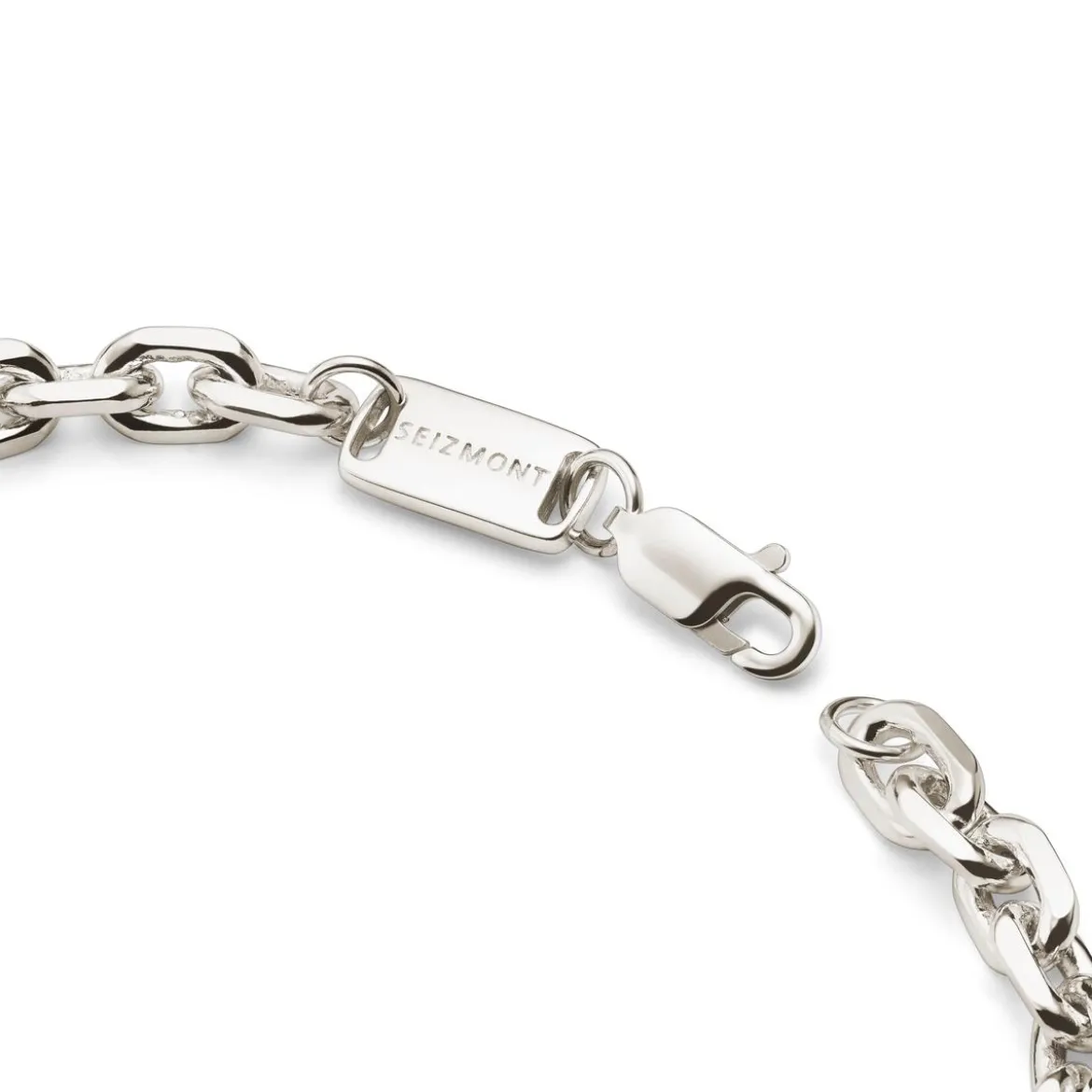 Argentia | Bransoletka typu cable 6 mm z surowego srebra 925 bez powłoki