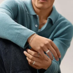 Argentia | Bransoletka typu cable 4 mm z surowego srebra 925 bez powłoki