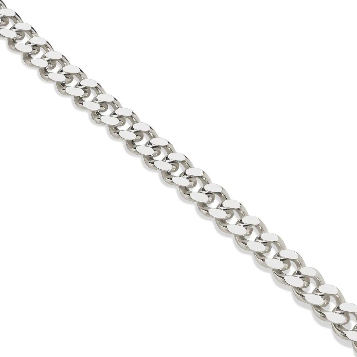 Argentia | Bransoletka typu curb 4 mm z niepowlekanego srebra próby 925