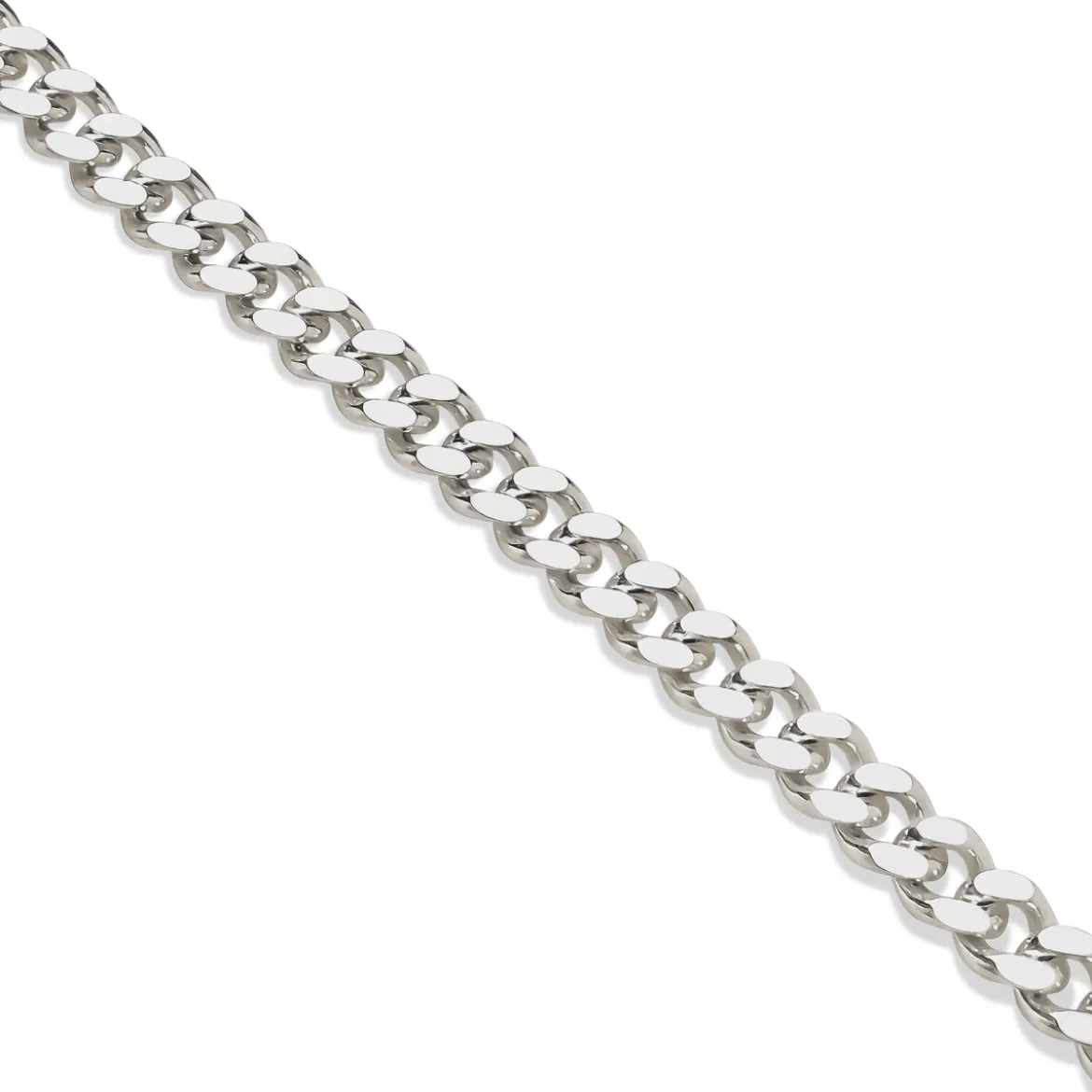 Argentia | Bransoletka typu curb 6 mm z niepowlekanego srebra próby 925