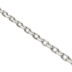 Argentia | Naszyjnik typu cable 4 mm z niepowlekanego srebra próby 925
