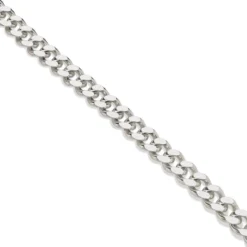 Argentia | Naszyjnik typu curb 4 mm z niepowlekanego srebra próby 925