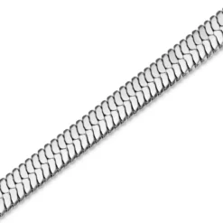 Argentia | Próba 925 | 6 mm rodowana srebrna bransoletka jodełka