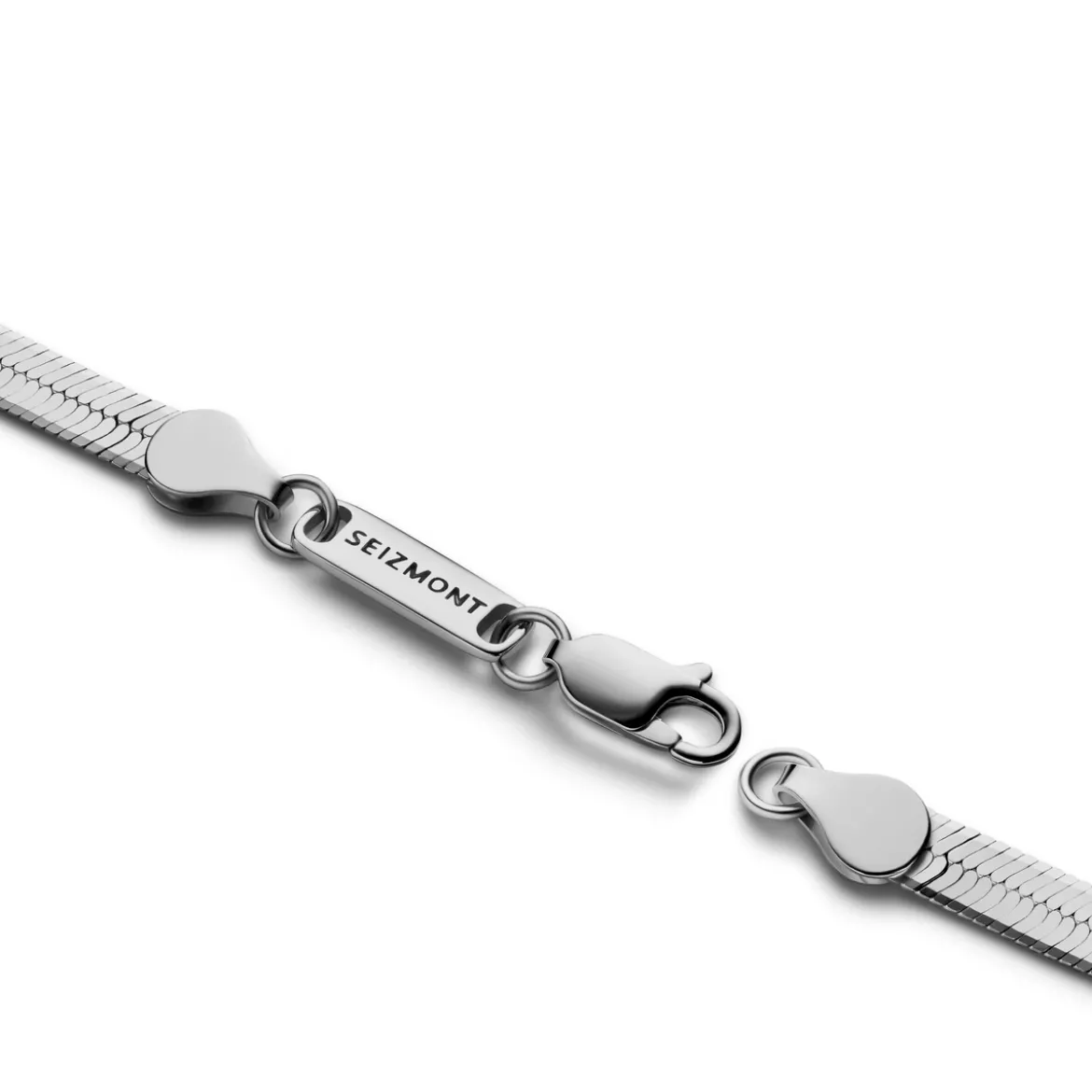 Argentia | Próba 925 | 4 mm rodowany srebrny naszyjnik jodełka