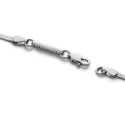 Argentia | Próba 925 | 2 mm rodowany srebrny naszyjnik jodełka