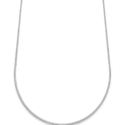 Argentia | Próba 925 | 2 mm rodowany srebrny naszyjnik jodełka