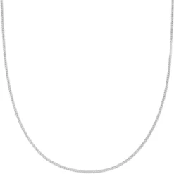 Argentia | Próba 925 | 2 mm rodowany srebrny naszyjnik krawężnikowy