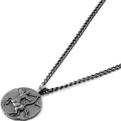 Astro | Srebrzysty naszyjnik ze znakiem zodiaku Strzelec