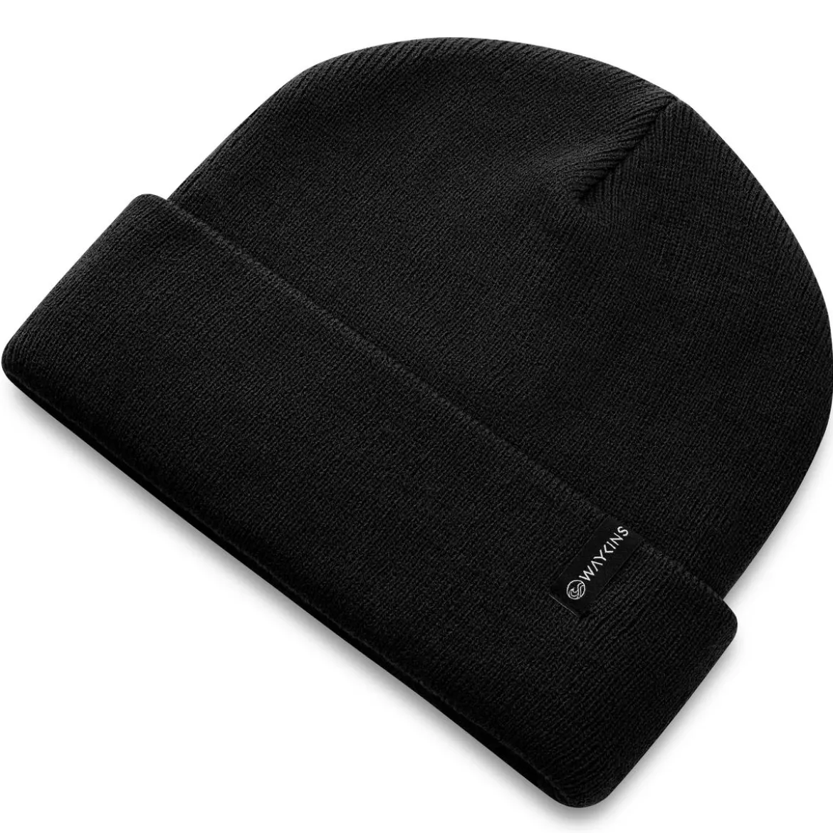 Baltic | Czarna cienka czapka beanie z akrylu