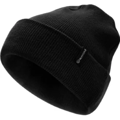 Baltic | Czarna cienka czapka beanie z akrylu