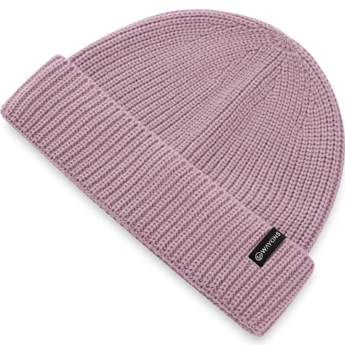 Baltic | Fioletowa prążkowana czapka beanie z akrylu