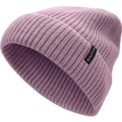 Baltic | Fioletowa prążkowana czapka beanie z akrylu