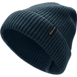 Baltic | Granatowa prążkowana czapka beanie z akrylu