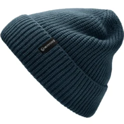 Baltic | Granatowa prążkowana czapka beanie z akrylu