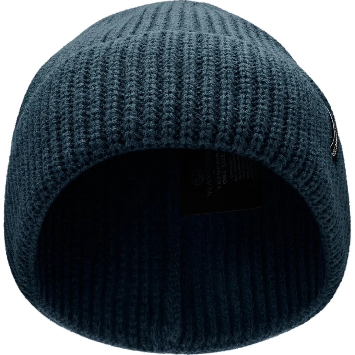 Baltic | Granatowa prążkowana czapka beanie z akrylu
