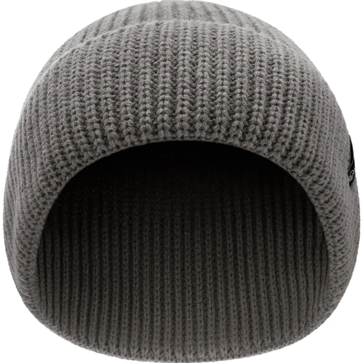 Baltic | Szara prążkowana czapka beanie z akrylu