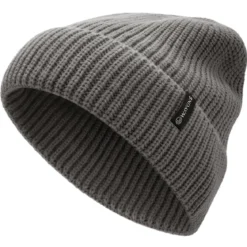 Baltic | Szara prążkowana czapka beanie z akrylu