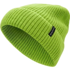 Baltic | Zielona prążkowana czapka beanie z akrylu