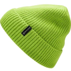 Baltic | Zielona prążkowana czapka beanie z akrylu