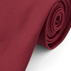 Bardzo długi burgundowy krawat 8 cm Basic