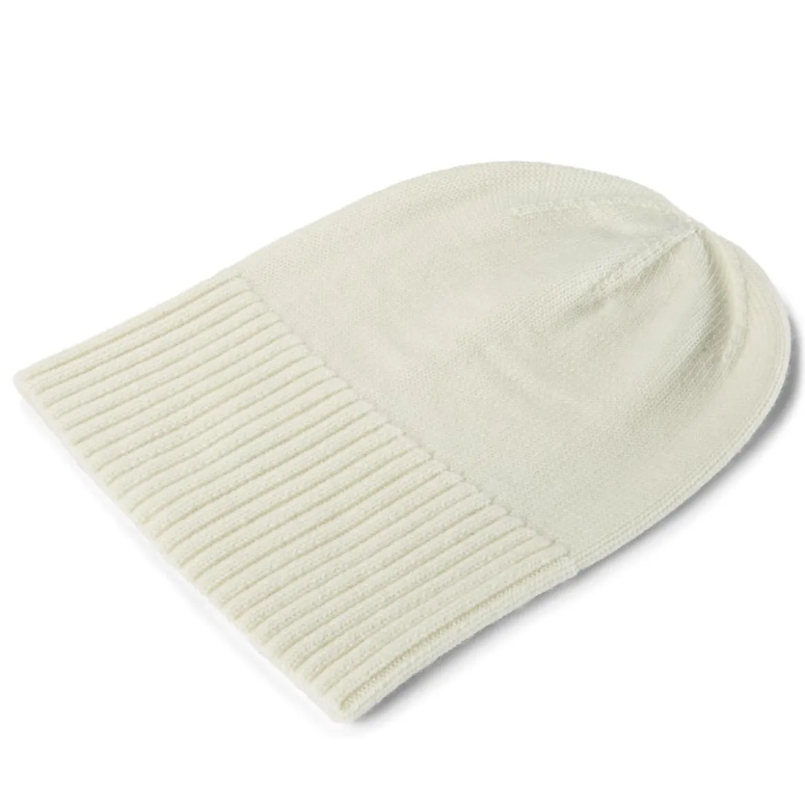 Biaława czapka beanie z wełny merynosa Kaleb Kane