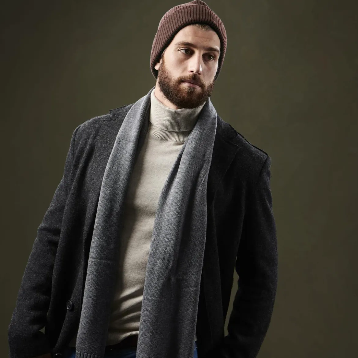 Brązowa czapka beanie Kai Kane