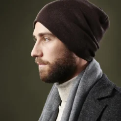Brązowa czapka beanie Kent Kane