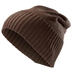 Brązowa czapka beanie z wełny merynosa Kaleb Kane