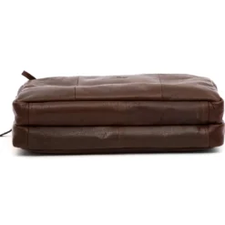 Brązowa skórzana torba na laptopa Montreal