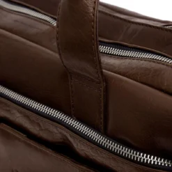 Brązowa skórzana torba na laptopa Montreal