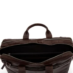 Brązowa skórzana torba na laptopa XL Montreal