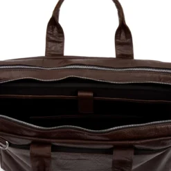Brązowa skórzana torba na laptopa XL Montreal