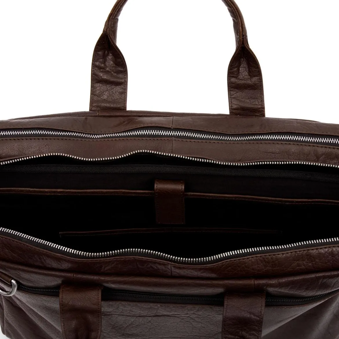 Brązowa skórzana torba na laptopa XL Montreal