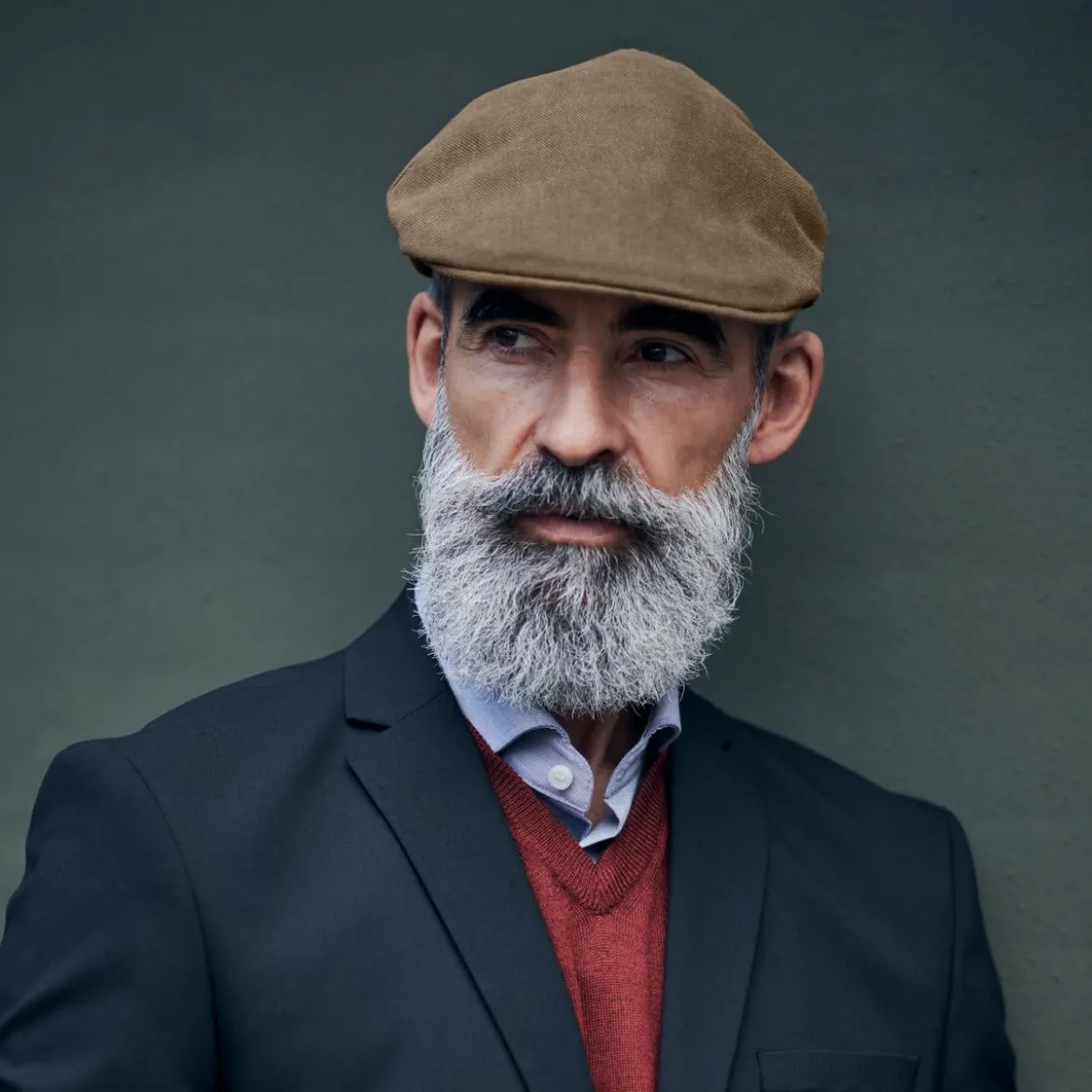 Brązowy kaszkiet Mario Moda