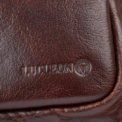 Brązowy skórzany plecak California