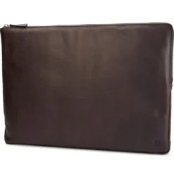Brązowy skórzany rękaw na laptopa Montreal