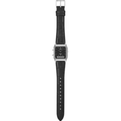 Casio Vintage AQ-230EL-1AEF Zegarek Ana-Digi w srebrnym odcieniu z paskiem z żywicy i skóry