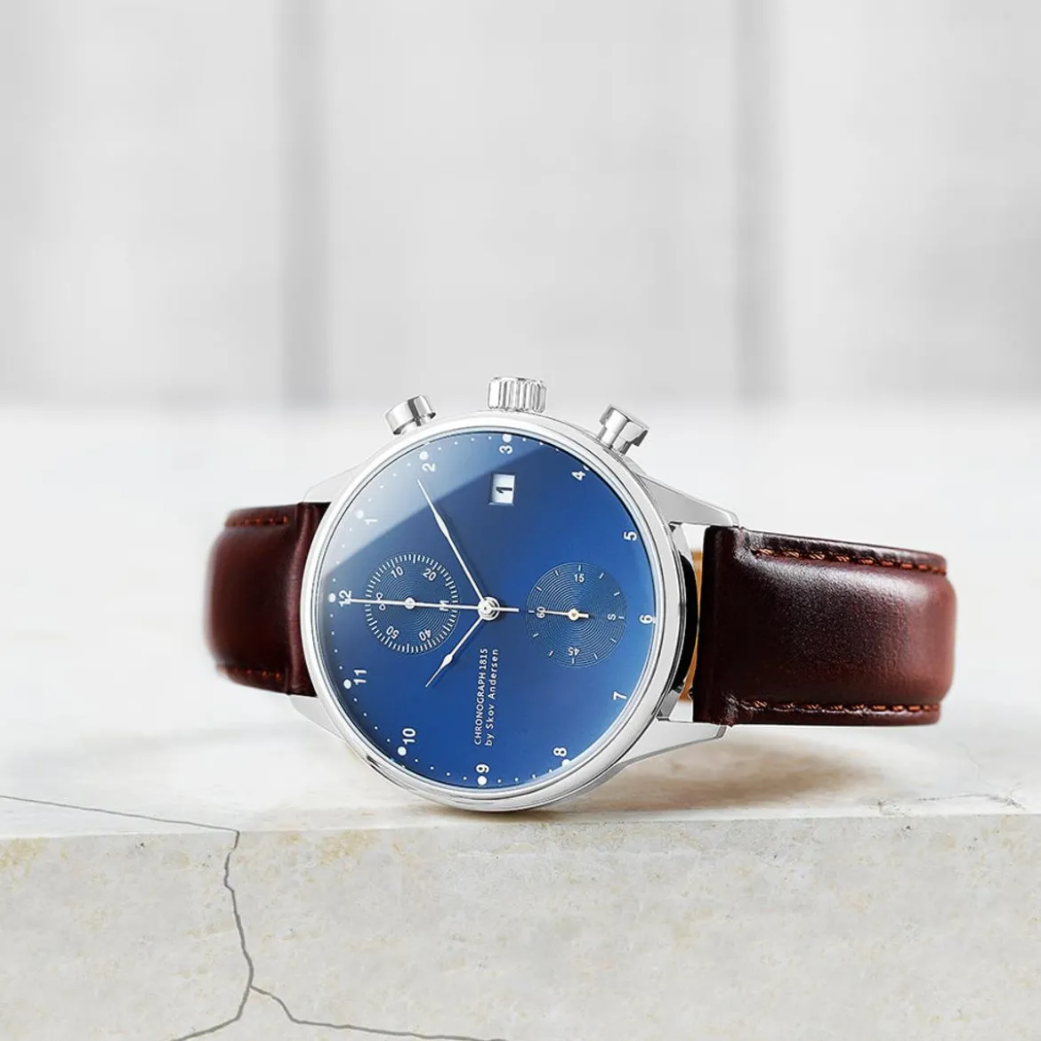 1815 Chronograph | Stal chirurgiczna & promienisty niebieski