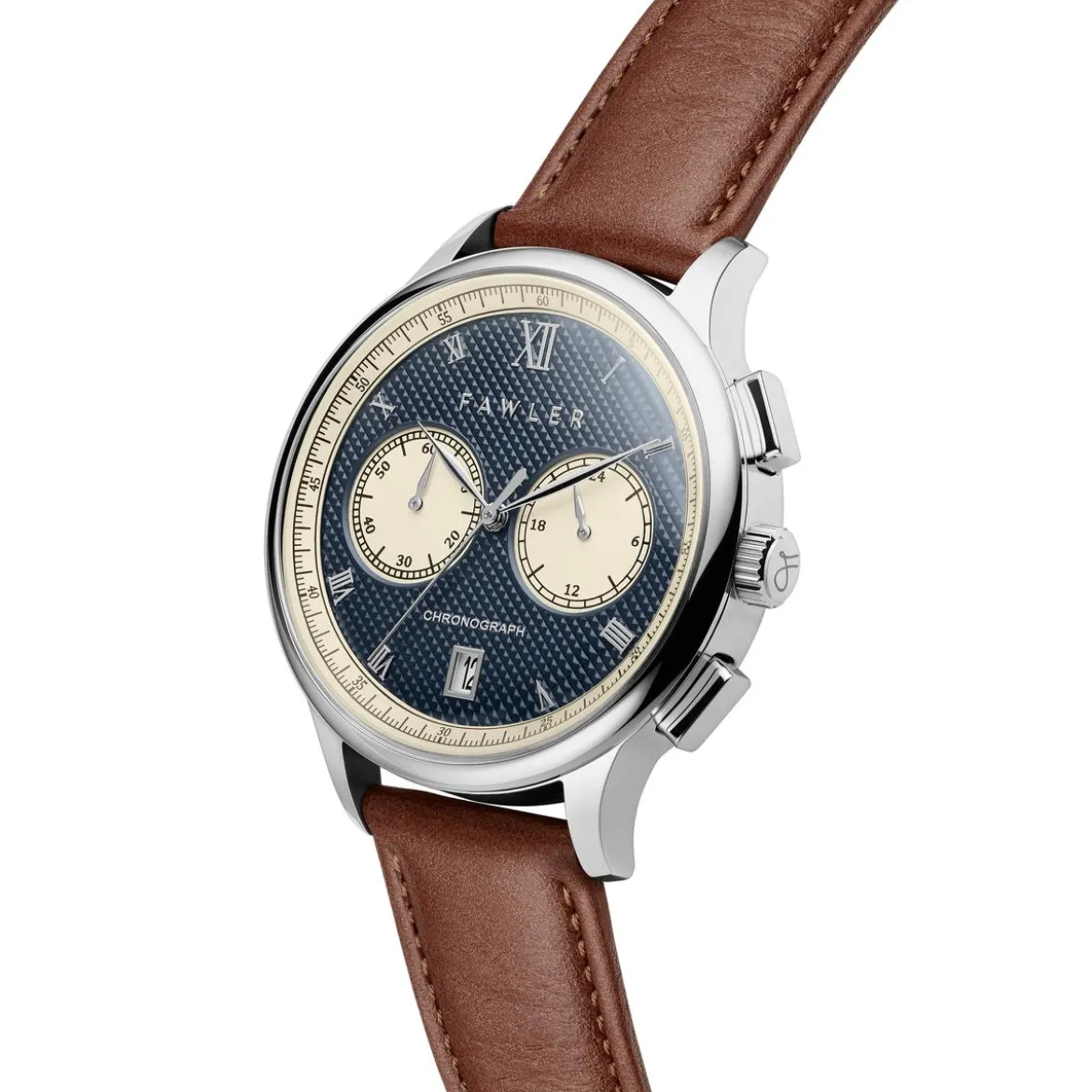 Cicero | Niebieski zegarek vintage z chronografem