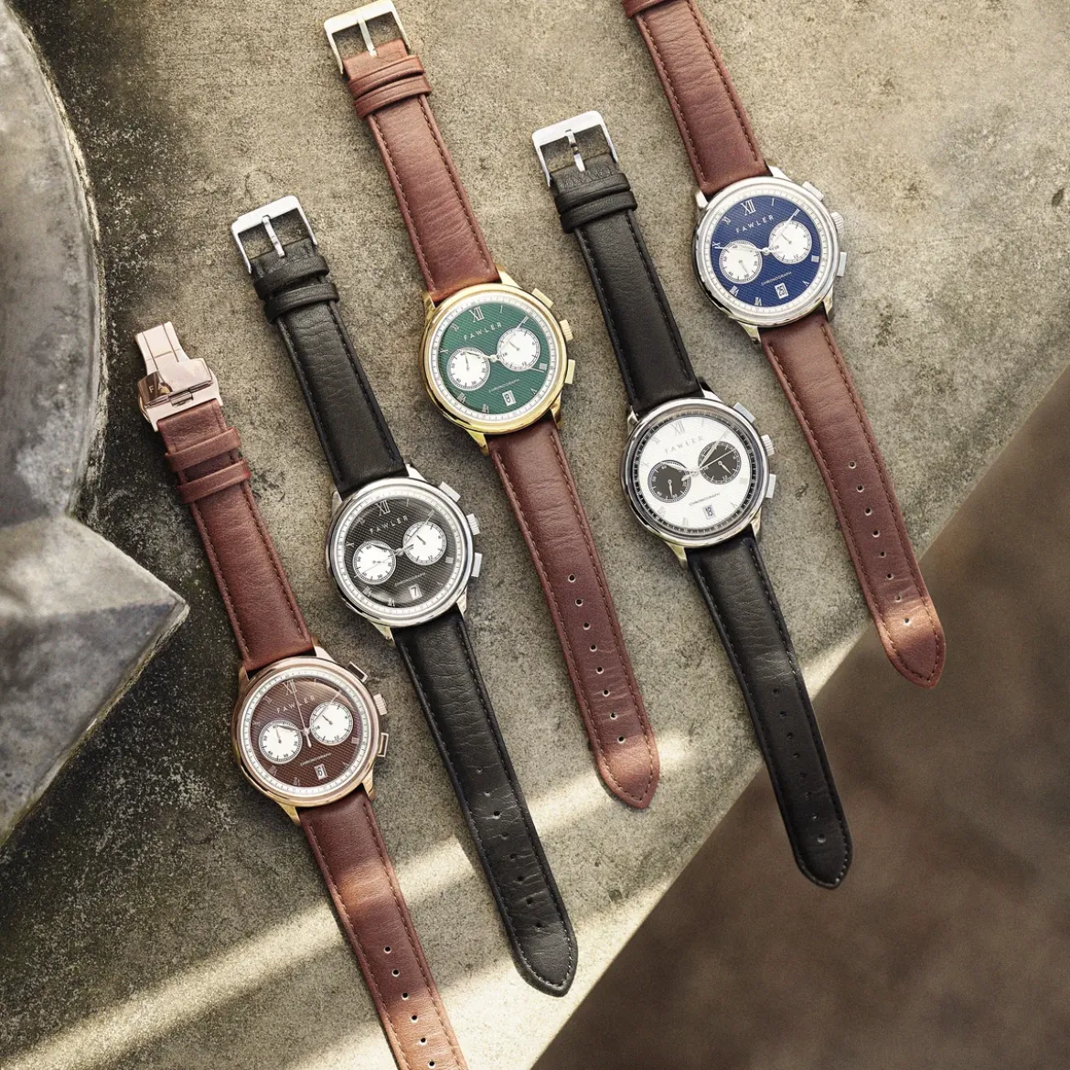 Cicero | Niebieski zegarek vintage z chronografem