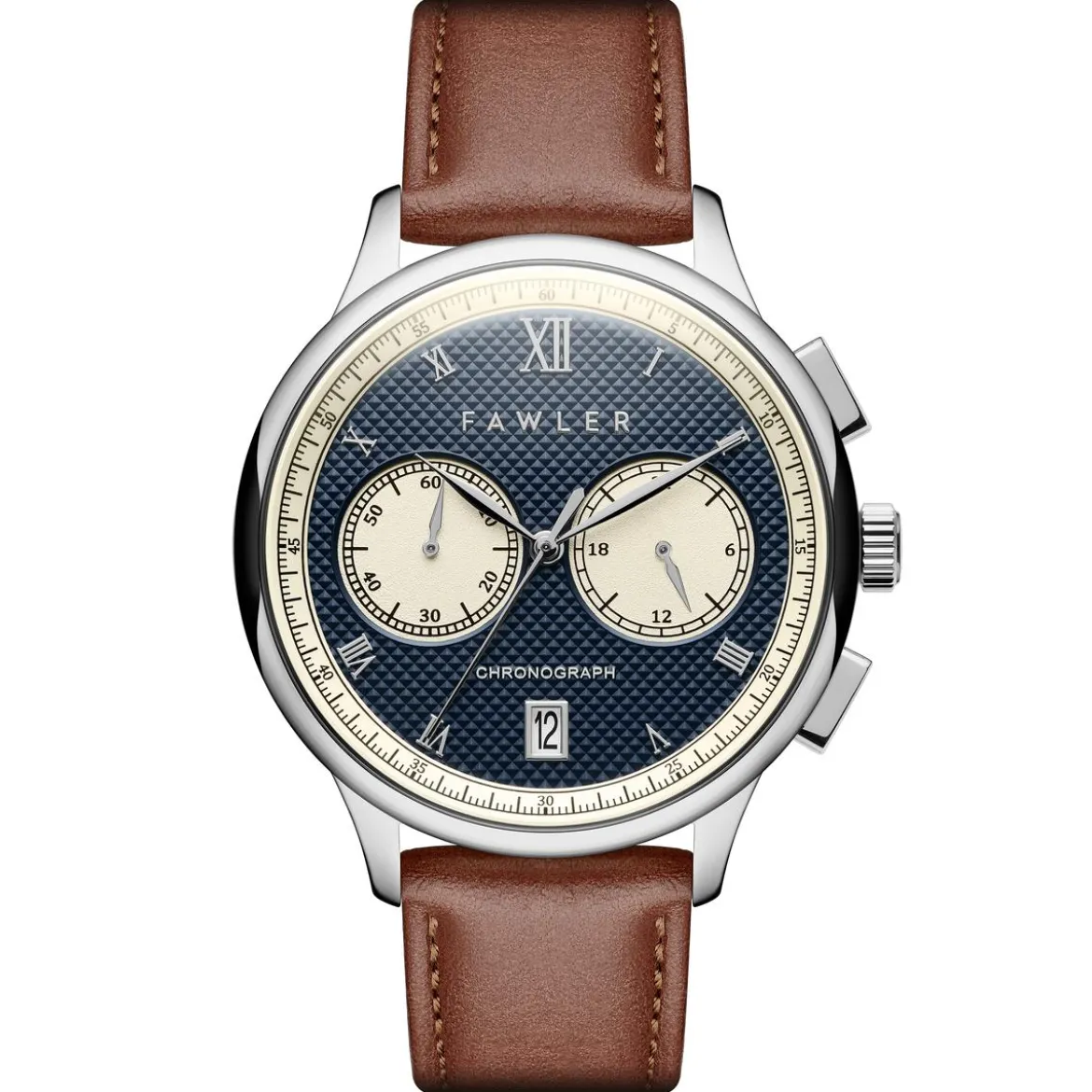 Cicero | Niebieski zegarek vintage z chronografem