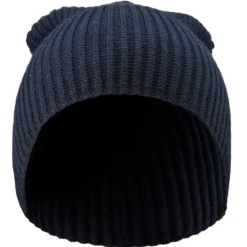 Ciemnogranatowa lekka beanie z bawełny organicznej Kristian Kite
