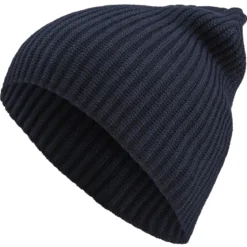 Ciemnogranatowa lekka beanie z bawełny organicznej Kristian Kite