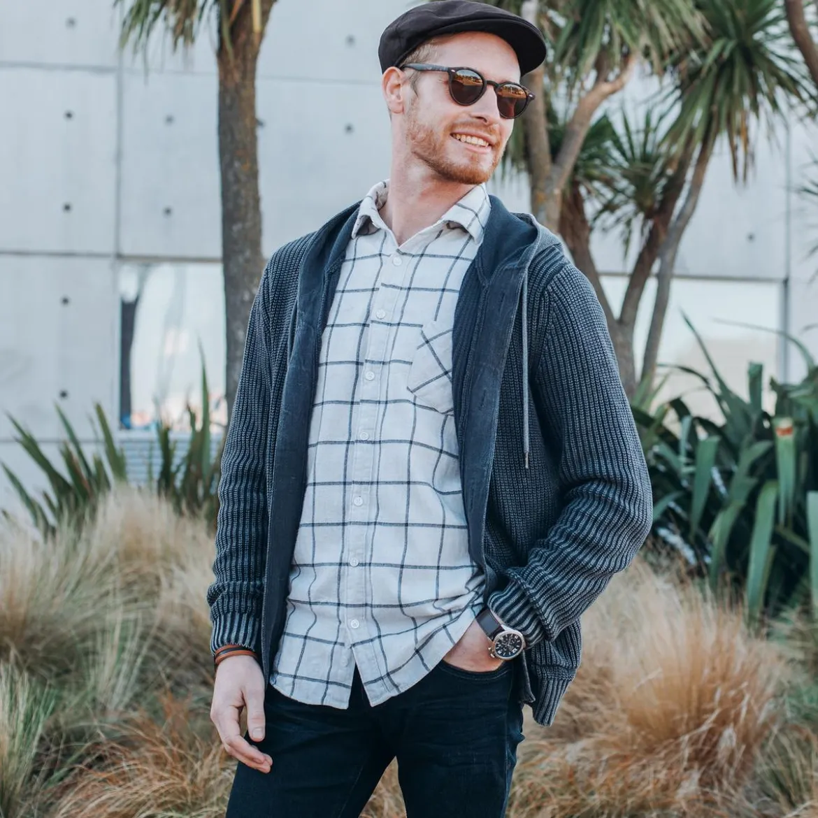 Ciemnogranatowy kaszkiet Lory