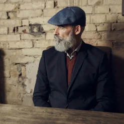 Ciemnogranatowy kaszkiet Marcello Moda