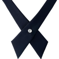 Ciemnogranatowy krawat krzyżowy