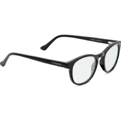 Classic | czarno-niebieskie okulary z przezroczystymi soczewkami blokującymi światło